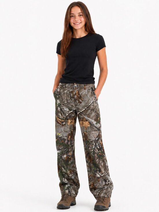 Under Armour Other - Under Armour UA Storm Realtree Xtra Camo Hunting Pants Youth Girls XL 16 Loose